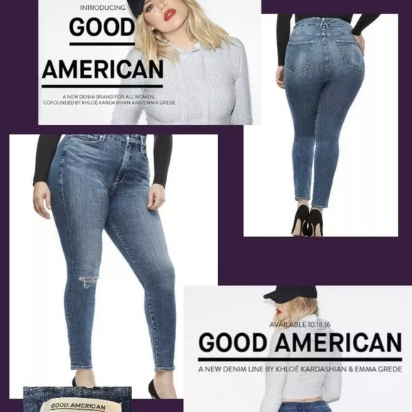 GOOD AMERICAN Good Legs High Waist Skinny Jeans - Picture 1 of 4
